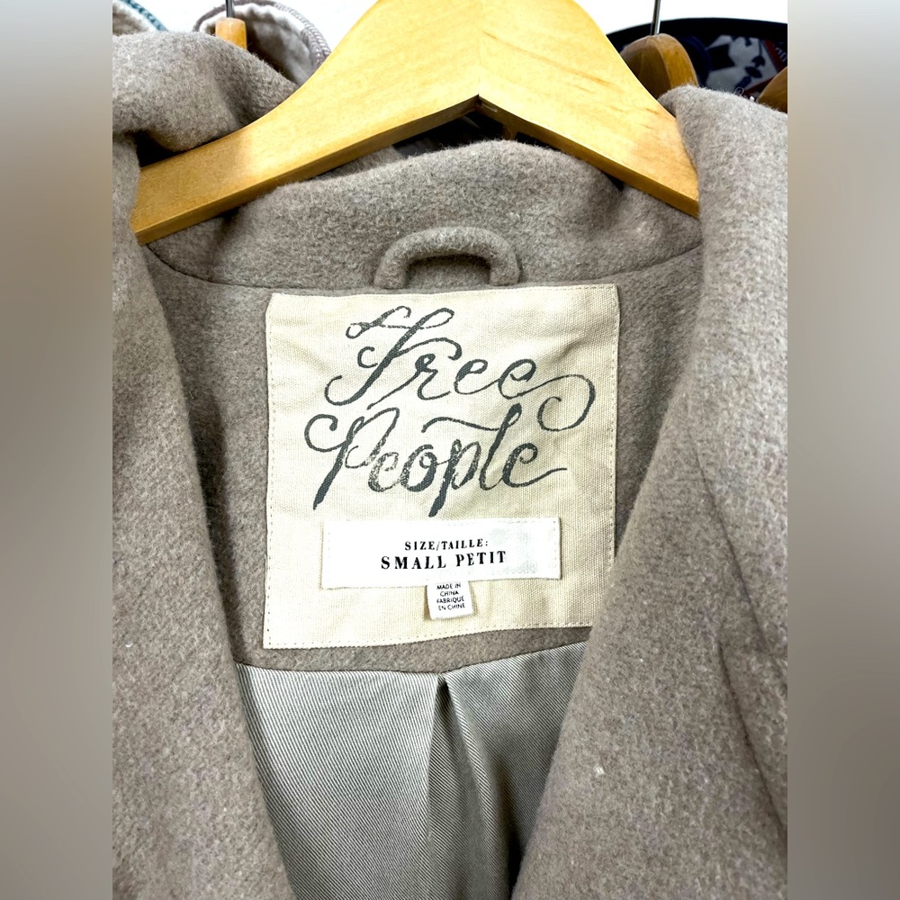 Free People Long Wool Coat - Size S